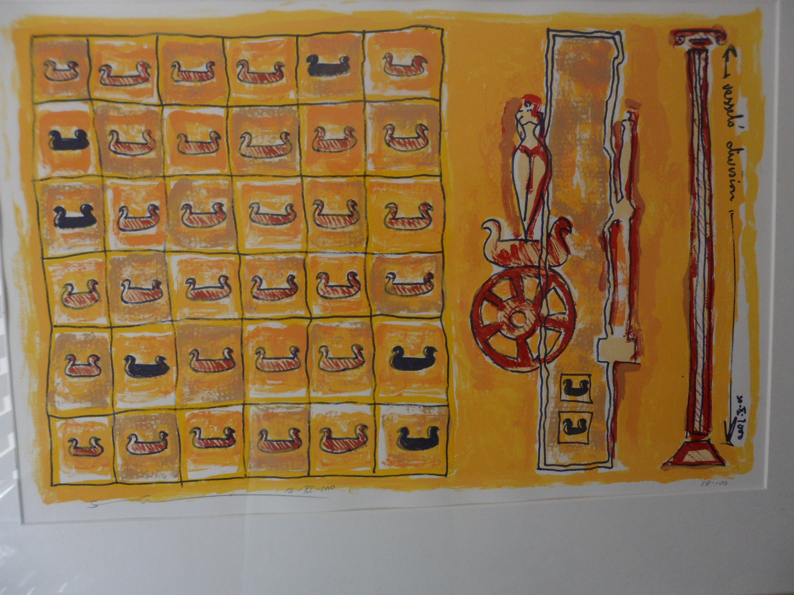 Simon Woudwijk - Zeefdruk, titel Vessels Division  kopen? Bied vanaf 30!