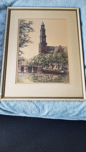 Niet of onleesbaar gesigneerd - Westertoren Amsterdam kopen? Bied vanaf 1!