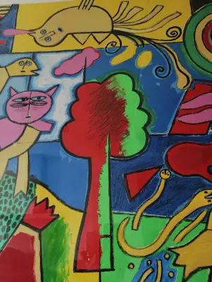 Corneille - Autour de l'arbre magique - 1994 - Handgesigneerd kopen? Bied vanaf 1000!