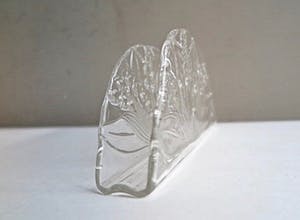 Walther glas - Schaal en servethouder - Kristalglas en Kristallen Vaas - Floraal decor kopen? Bied vanaf 10!