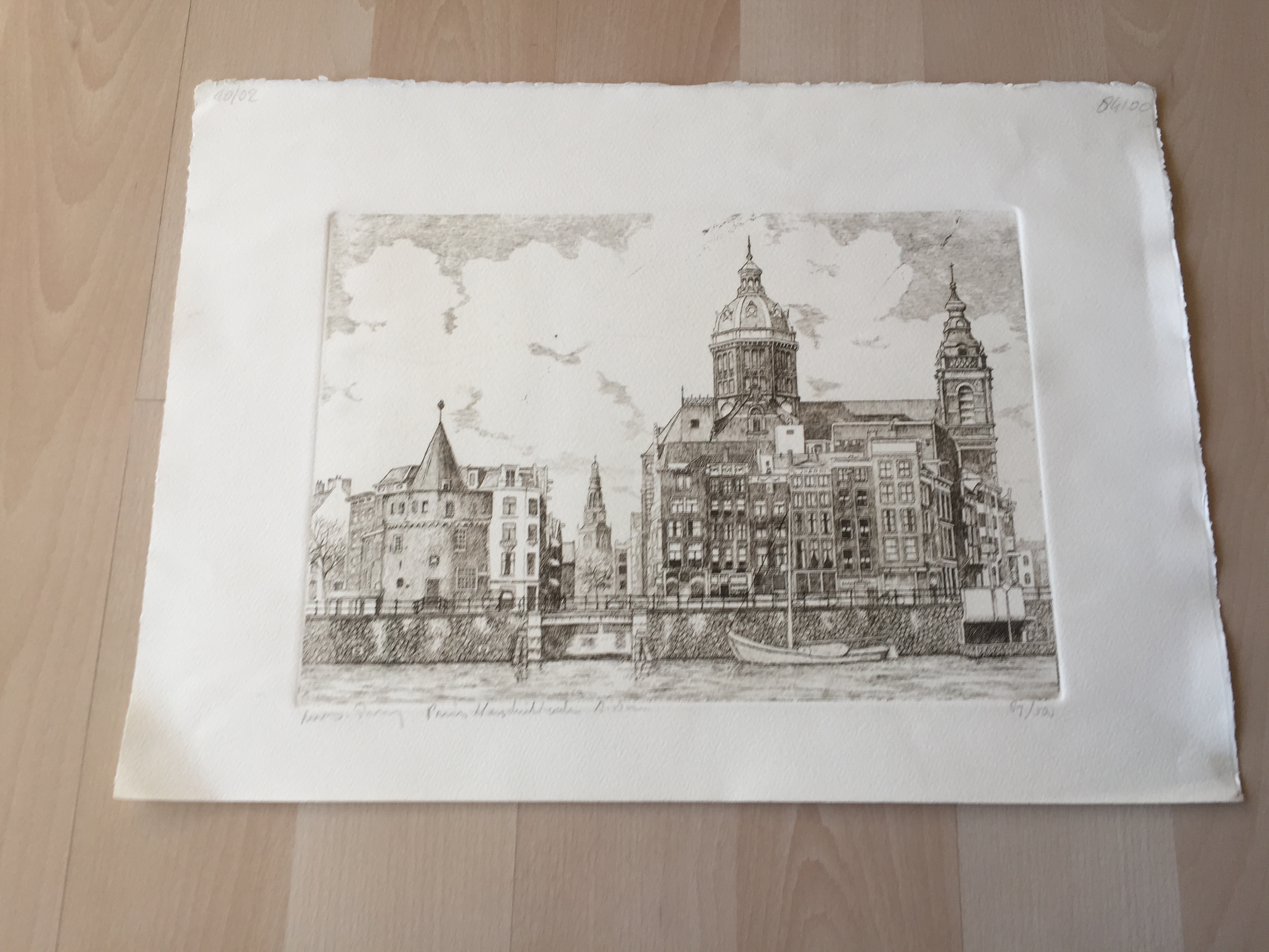 Niet of onleesbaar gesigneerd - ets - Prins Hendrikkade Amsterdam kopen? Bied vanaf 1!
