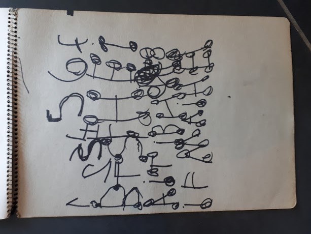 Herman Brood - Schetsboek uit 1991 met 3 tekeningen, gesigneerd kopen? Bied vanaf 200!