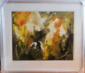 Charlotte Molenkamp - Kleurenzeefdruk ZOMER Handgesigneerd / INGELIJST!!! verkocht voor € 225!