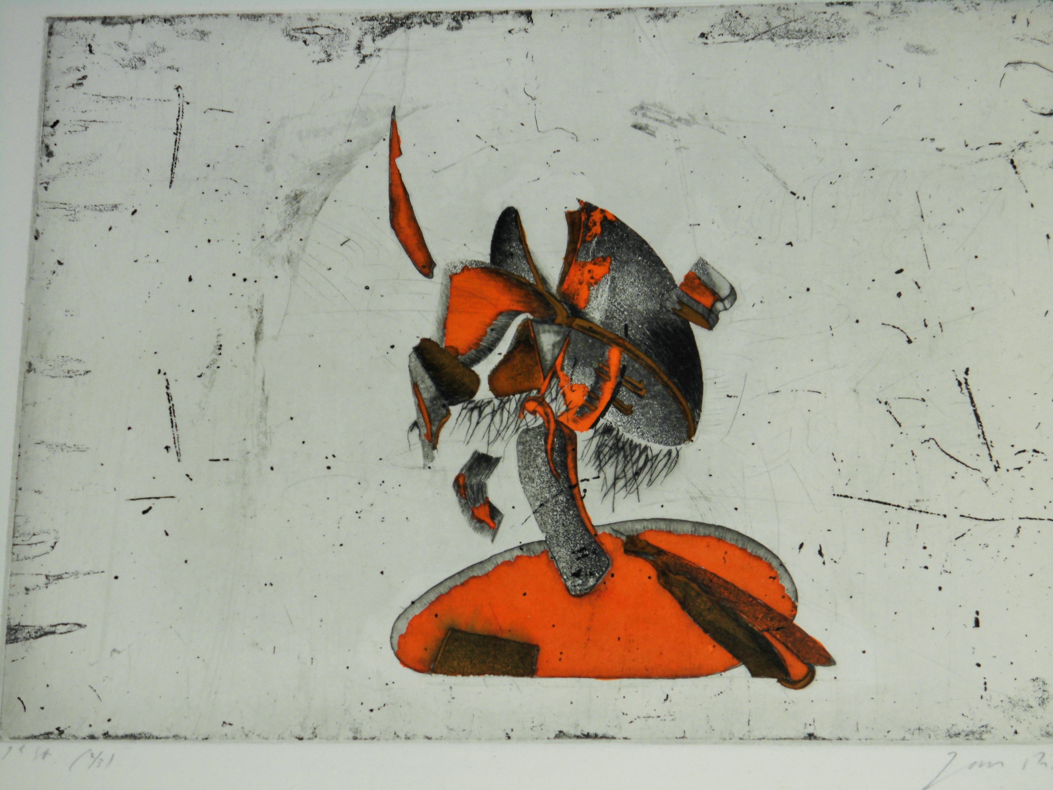 Jan Prins -  Ingekleurde GRAFIEK - Abstract kopen? Bied vanaf 25!