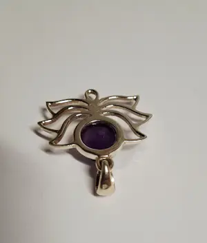 Lotus hanger gemaakt van 925 sterling zilver met een Amethist edelsteen. kopen? Bied vanaf 45!