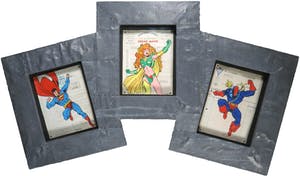 Jan Bollaert - Acryl op papier, Super Trio - Ingelijst (Groot) kopen? Bied vanaf 50!