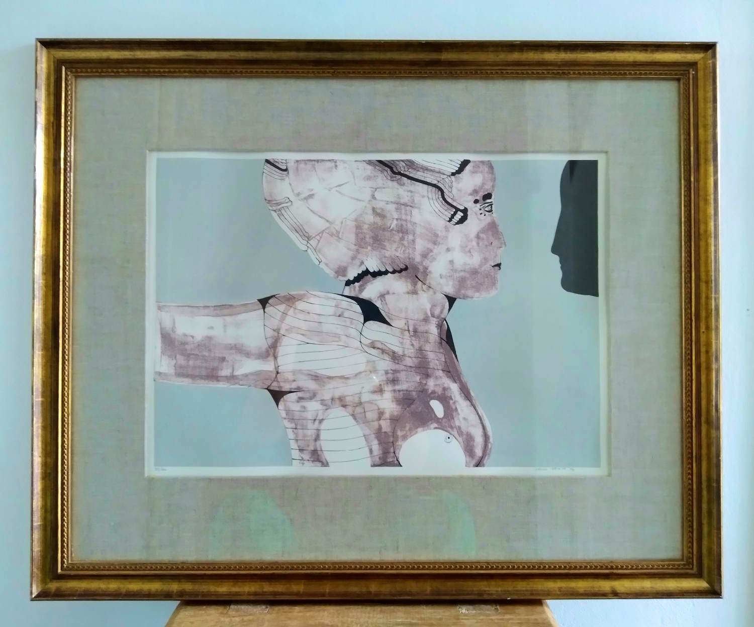 Carlo Berté - Surrealistisch abstract, fraai ingelijst kaufen? Bieten Sie von 115!