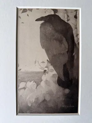 Jan Mankes - Heliogravure " Raaf op berkeboom " kaufen? Bieten Sie von 135!