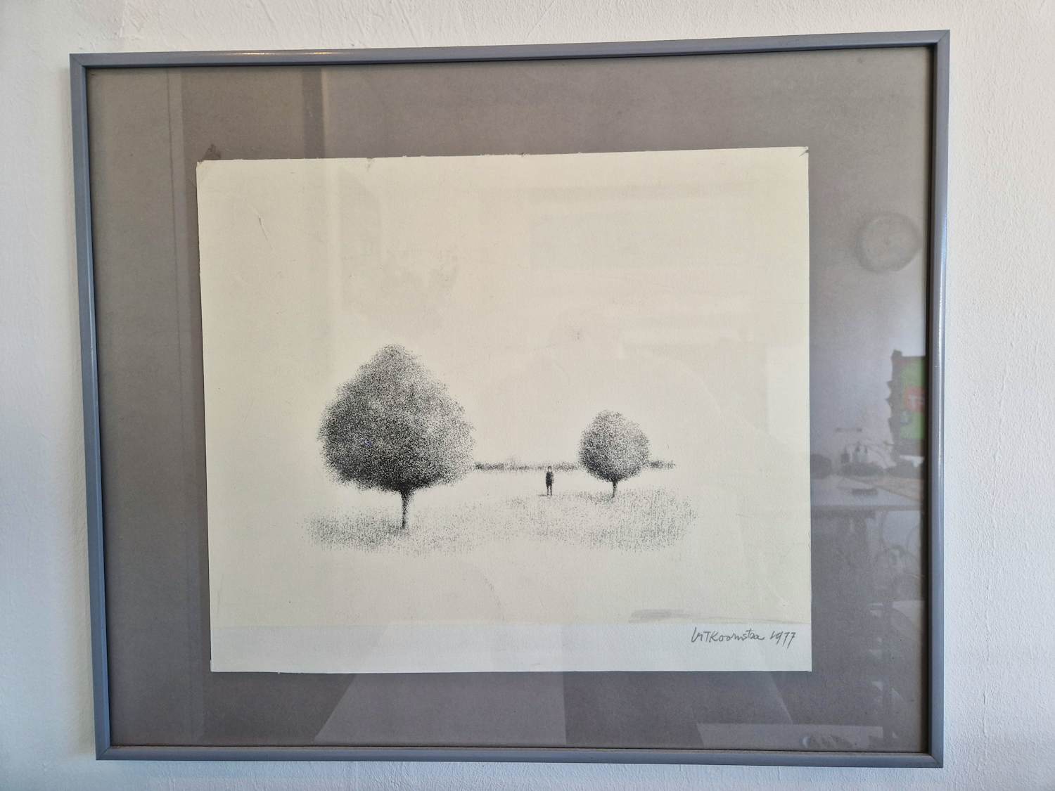 Metten Koornstra - Ets, Bomen en Mensen - Ingelijst kopen? Bied vanaf 1!