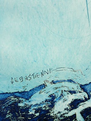 Jan Montyn - Dolfijnen, aquatint ets kopen? Bied vanaf 1!