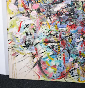 Angelos Tassopoulos - Olieverf op doek, Abstracte compositie - Zeer groot kopen? Bied vanaf 600!