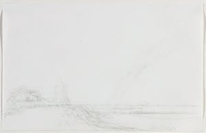 Willem den Ouden - Potlood, Z.T. Landschap kopen? Bied vanaf 50!