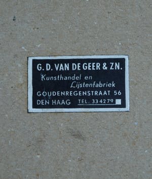 Niet of onleesbaar gesigneerd - Ingelijste houtsnede, Nonnen wandelend in de storm – 1966 kopen? Bied vanaf 1!