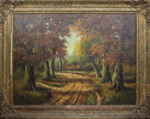 Hero Hette Ros - olieverf op doek - herfstlandschap kopen? Bied vanaf 75!