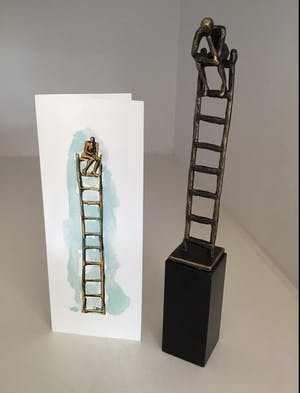 Corry Ammerlaan - Sculptuur “ De denkende mens “ kopen? Bied vanaf 75!