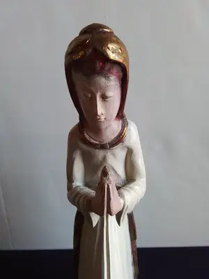 Niet of onleesbaar gesigneerd - Fraaie groep van 3 religeuze beelden kopen? Bied vanaf 1!