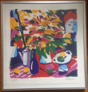 Toon de Haas - Zeefdruk "Stilleven voor spiegel" 2001 kopen? Bied vanaf 40!