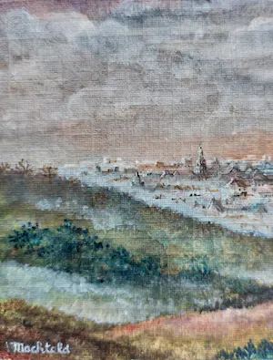 Machteld Hooyen - Haarlem in surrealistisch landschap kopen? Bied vanaf 35!