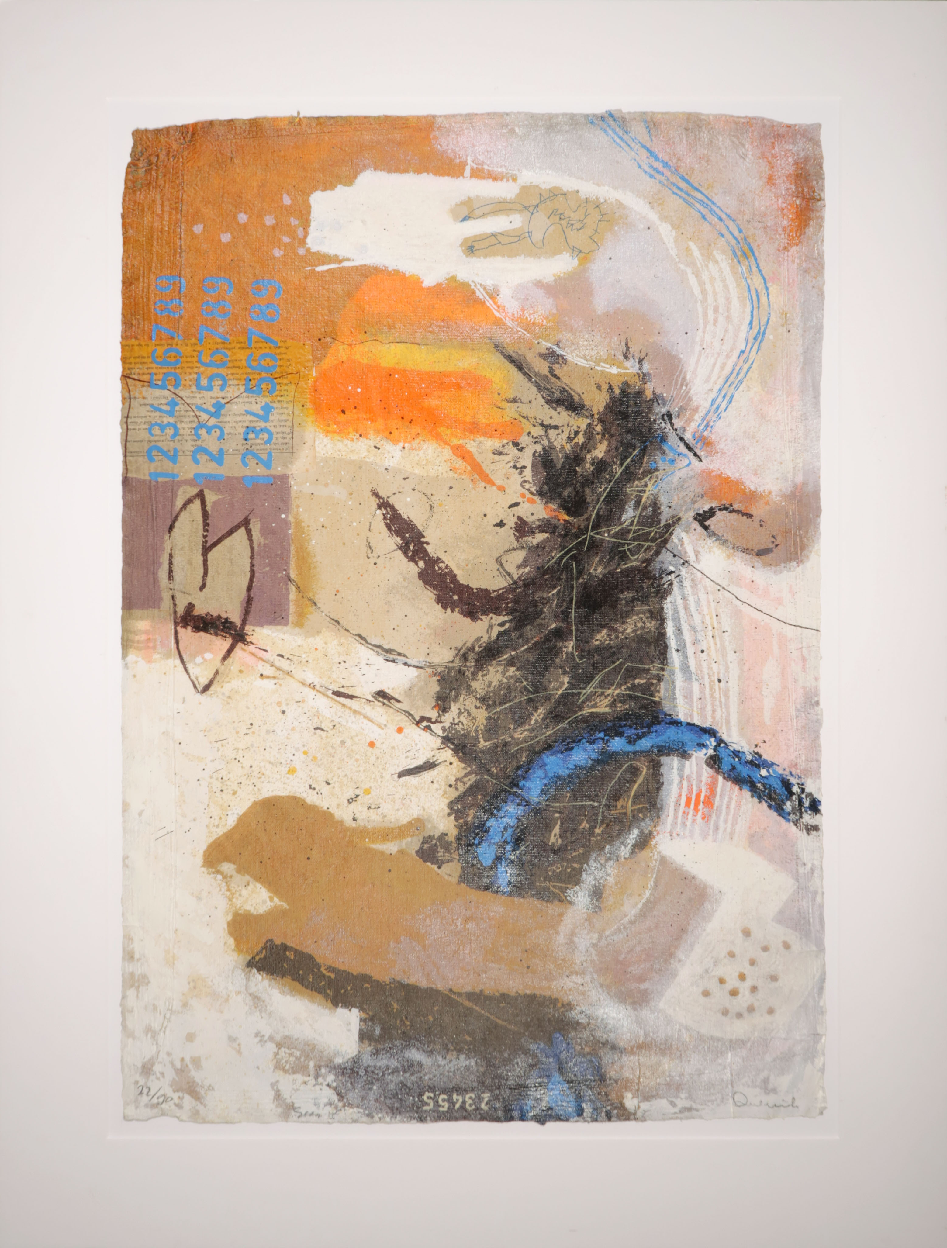 Mohamed Quraish - Zeefdruk op Geschept papier, Scene II kopen? Bied vanaf 20!