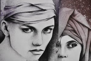 Hans Vanhorck - Walter Brems- Anouk, Rode kruis - Ingelijst - Groot kopen? Bied vanaf 50!