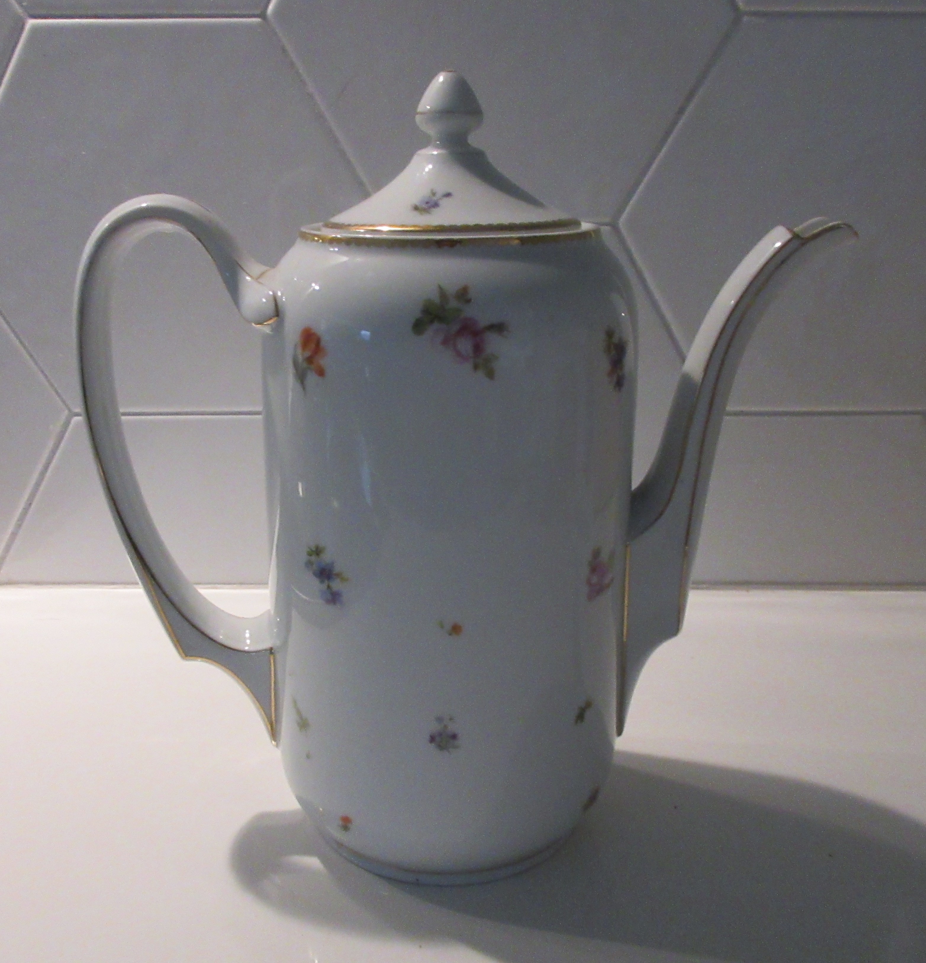 Jacob Zeidler Selb - Jugendstil porseleinen hand beschilderde theepot kopen? Bied vanaf 1!