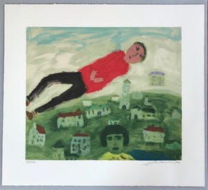 Eugene Brands - Gesigneerde zeefdruk uit 1995 - "Aan Eugenie" kopen? Bied vanaf 195!