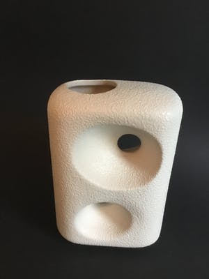 Bertoncello - Witte keramiek vaas met 2 gaten kopen? Bied vanaf 1!