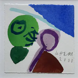 Jurjen de Haan - Aquarel - 2000 - ingelijst. kopen? Bied vanaf 100!