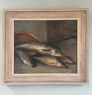 Jacoba Surie - Olieverf op doek - Visstilleven kopen? Bied vanaf 500!