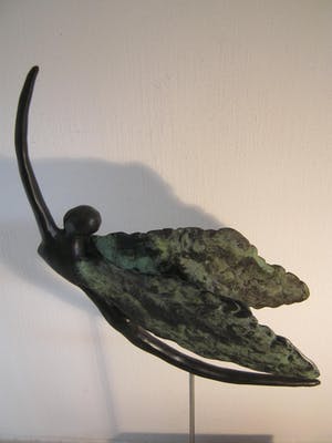 Brons (Onbekend) - Zwaar brons sculptuur van een Engel kopen? Bied vanaf 150!