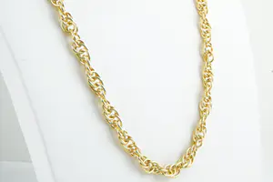 55 - Surinaams 18 Krt geel-gouden gedraaide Jasseron ketting - zwaar! (80+gr) kopen? Bied vanaf 2630!