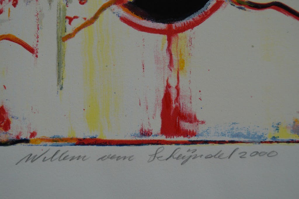 Willem van Scheijndel - Willem van Scheijndel - gesigneerde zeefdruk - Quantumsprong kopen? Bied vanaf 70!