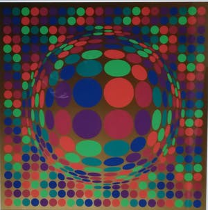 Victor Vasarely - Geometrische compositie kopen? Bied vanaf 375!