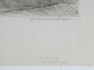 Johannes Graadt van Roggen - Gezicht op Domburg - Ets kopen? Bied vanaf 110!