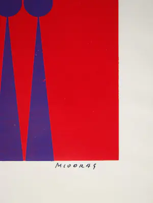 Dordevic Miodrag - Kinetische compositie - 1967 - Originele zeefdruk - Handgesigneerd kunstenaarsexemplaar kopen? Bied vanaf 100!
