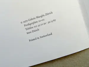 Alexander Calder - original Eröffnungskatalog Galerie Maeght Zürich 1970 kopen? Bied vanaf 79!