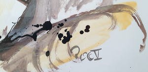 Guy Olivier - Unica 'Dame op sofa' (nieuw ingelijst!) kopen? Bied vanaf 550!