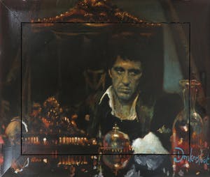 Peter Donkersloot - Acryl op doek, Scarface - Ingelijst (Zeer groot) kopen? Bied vanaf 600!