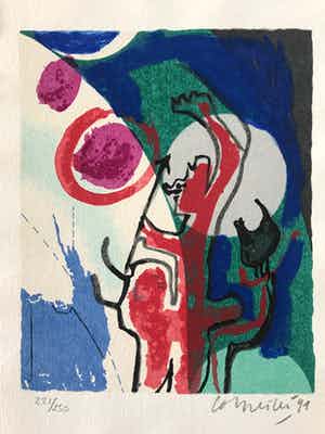 Corneille - Zeefdruk - 1991 - 221/250 - Niet ingelijst verkocht voor € 125!