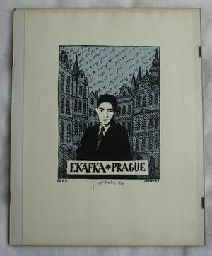 Jiri Votruba - 2x Litho , Franz Kafka, Praag – gesigneerd - 1991 kopen? Bied vanaf 75!