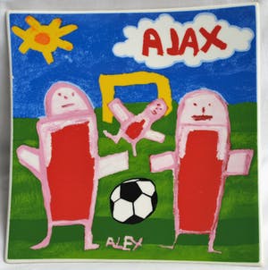 Plateelfabriek Schoonhoven N.V. - Porseleinen bord , AJAX - 2005 – doorsnede 27,5 cm kopen? Bied vanaf 1!