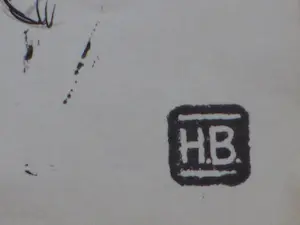 Herman Bieling - De bokser - Inkttekening kopen? Bied vanaf 30!