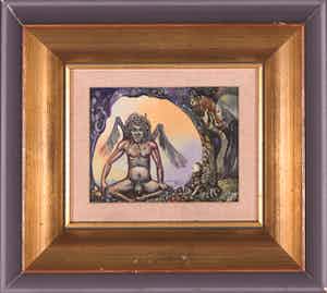 Victor Linford - Olieverf op paneel, Devil verkocht voor € 1!