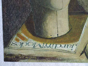 Lodewijk Post de Jong - Litho , Portret van couturier Max Heymans – 60x50 cm – oplage 19/50 kopen? Bied vanaf 40!