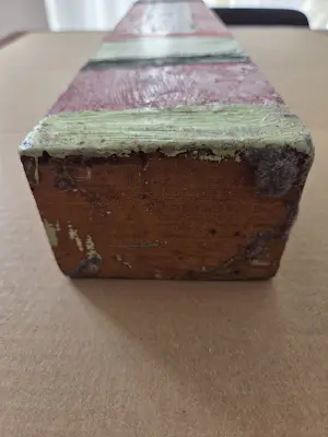 Piet Dirkx - Encaustiek. Gekleurde was op houten balk. kopen? Bied vanaf 79!