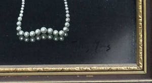 Tilly Moes - C4183-1 - Stilleven met witte bloemen en parelketting kopen? Bied vanaf 10!