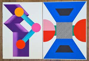 Kumi Sugai - 2 lithografien - Signal verkocht voor € 200!