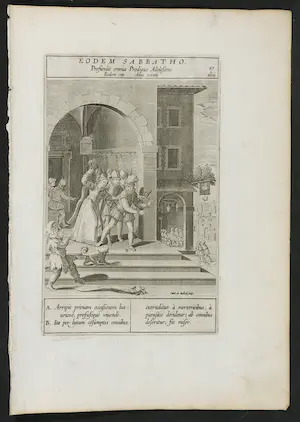 Antonius Wierix - en Karel van Mallery - Vier kopergravures uit de Natalisbijbel kopen? Bied vanaf 1!