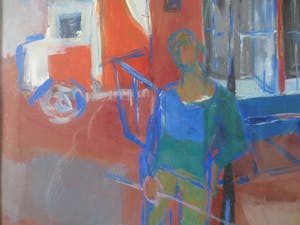 Willem Ernst van Boven - Circusterrein met Kooi 1957 kopen? Bied vanaf 90!