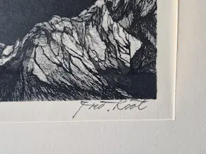 Fred Koot - grote 5 kleuren Lithografie op papier "Dakshinamoerti Himalaya" gesigneerd kopen? Bied vanaf 47!